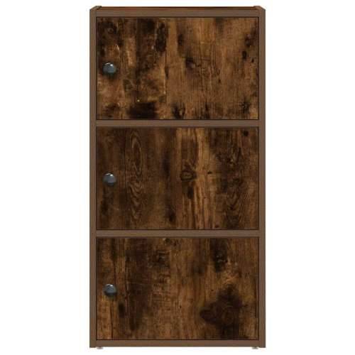 Regal za knjige boja hrasta 40x24x77 cm od konstruiranog drva - Dimljeni hrast 1 77 cm Cijena