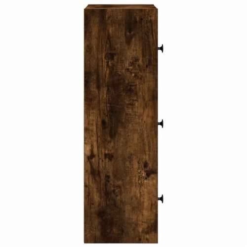 Regal za knjige boja hrasta 40x24x77 cm od konstruiranog drva - Dimljeni hrast 1 77 cm Cijena
