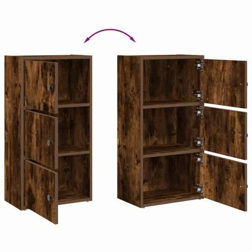 Regal za knjige boja hrasta 40x24x77 cm od konstruiranog drva - Dimljeni hrast 1 77 cm Cijena