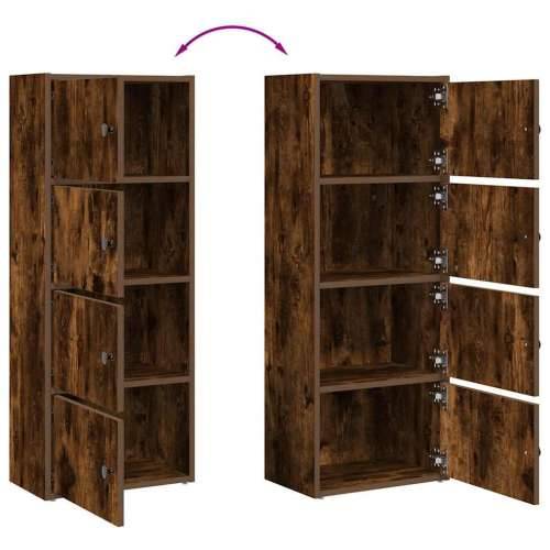 Regal za knjige boja hrasta 40x24x102 cm od konstruiranog drva - Dimljeni hrast 1 102 cm Cijena
