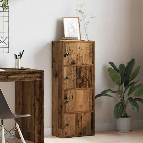 Regal za knjige boja starog drva 40x24x102 cm drveni - Staro drvo 1 102 cm Cijena