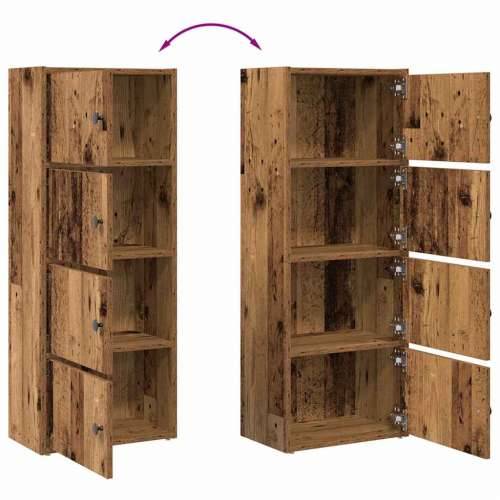 Regal za knjige boja starog drva 40x24x102 cm drveni - Staro drvo 1 102 cm Cijena