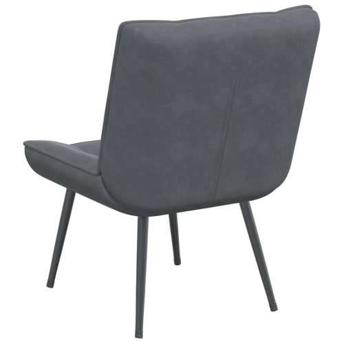 Stolica za opuštanje tamnosiva 64x74x84 cm baršun - Tamno siva 1 Bez oslonca za noge Cijena