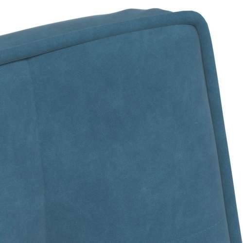 Stolica za opuštanje plava 64x74x84 cm baršun - Plava 1 Bez oslonca za noge Cijena