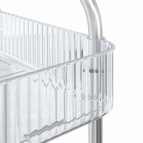 Kolica za pohranu 4 nivoa prozirna 37x28x95 cm akril - 37 x 28 x 95 cm 1 Bez kutija Cijena