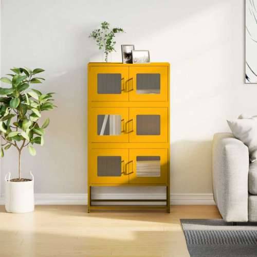 Visoka ploča senf žuta 68x39x123 cm čelik - žuta boja senfa 68 x 39 x 123 cm 1 Cijena