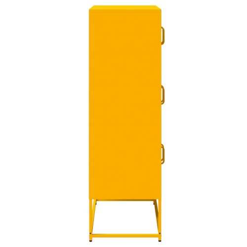 Visoka ploča senf žuta 68x39x123 cm čelik - žuta boja senfa 68 x 39 x 123 cm 1 Cijena