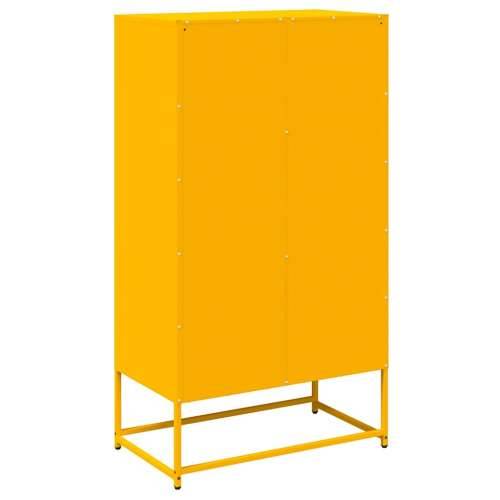 Visoka ploča senf žuta 68x39x123 cm čelik - žuta boja senfa 68 x 39 x 123 cm 1 Cijena