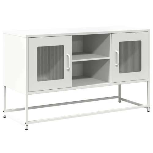 TV ormarić bijeli 100,5 x 39 x 60,5 cm čelični - Bijela 1 100.5 cm Cijena