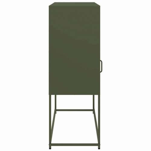 Komoda maslinastozelena 100,5x39x107 cm hladno valjani čelik - Maslinovo zelena 1 Cijena