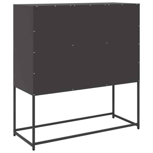 Komoda crna 100,5 x 39 x 107 cm od hladno valjanog čelika - Crna 1 Cijena