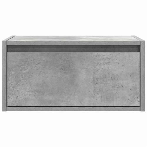 Zidni noćni ormarić s LED svjetlima siva boja betona - Beton siva 1 51 cm Cijena