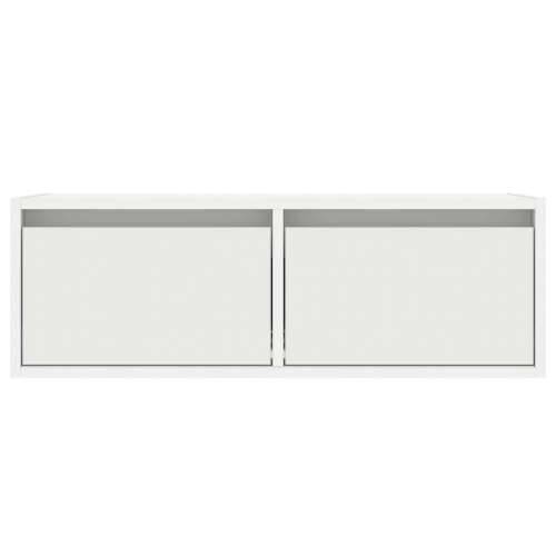 TV ormarić s LED svjetlima bijeli 75x35,5x25 cm - Bijela 1 75 cm Cijena