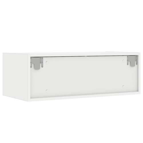 TV ormarić s LED svjetlima bijeli 75x35,5x25 cm - Bijela 1 75 cm Cijena
