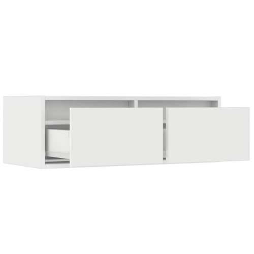 TV ormarić s LED svjetlima bijeli 75x35,5x25 cm - Bijela 1 75 cm Cijena
