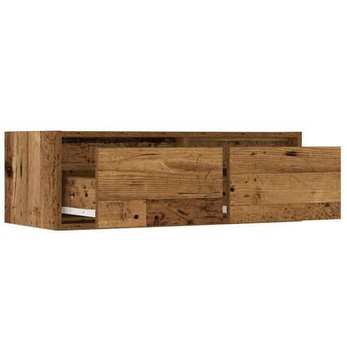 TV ormarići s LED svjetlima 2 kom boja drva 75x35,5x25 cm - Staro drvo 1 75 cm Cijena