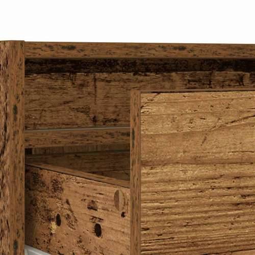 TV ormarići s LED svjetlima 2 kom boja drva 75x35,5x25 cm - Staro drvo 1 75 cm Cijena