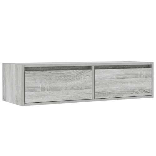 TV ormarić s LED svjetlima boja hrasta sonome 100X35,5x25 cm - Sivi hrast sonoma 1 100 cm Cijena