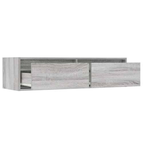 TV ormarić s LED svjetlima boja hrasta sonome 100X35,5x25 cm - Sivi hrast sonoma 1 100 cm Cijena