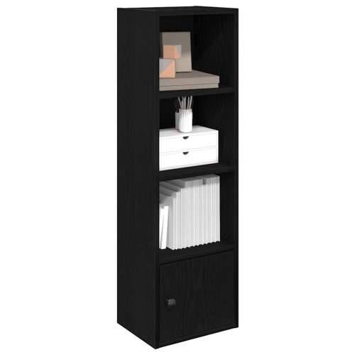Regal za knjige crni hrasta 31x24x102 cm od konstruiranog drva - Crna 1 102 cm Cijena