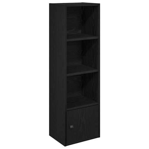 Regal za knjige crni hrasta 31x24x102 cm od konstruiranog drva - Crna 1 102 cm Cijena