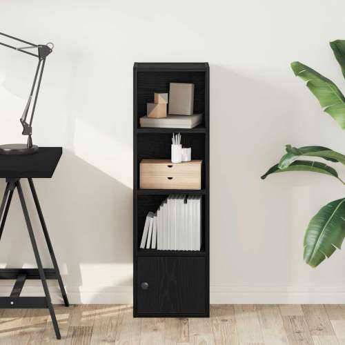 Regal za knjige crni hrasta 31x24x102 cm od konstruiranog drva - Crna 1 102 cm Cijena