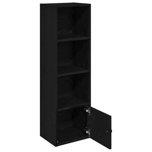 Regal za knjige crni hrasta 31x24x102 cm od konstruiranog drva - Crna 1 102 cm Cijena