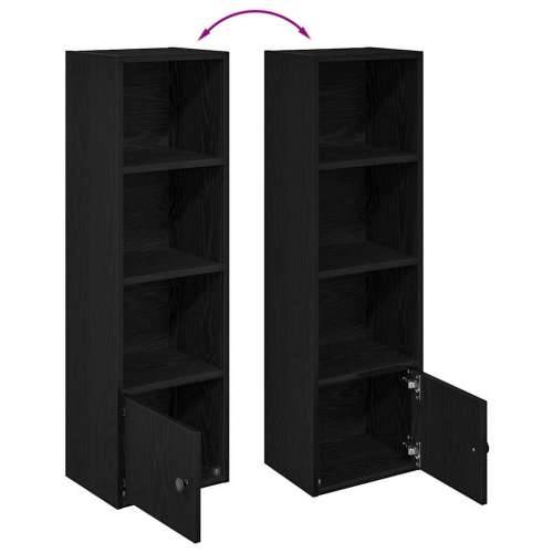 Regal za knjige crni hrasta 31x24x102 cm od konstruiranog drva - Crna 1 102 cm Cijena