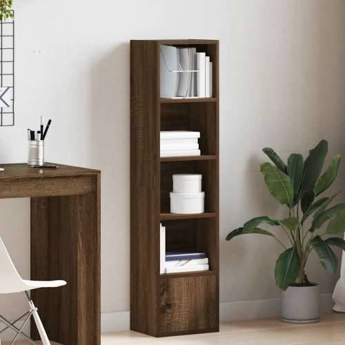 Regal za knjige boja hrasta 31x24x127 cm konstruirano drvo - Smeđi hrast 1 127 cm Cijena