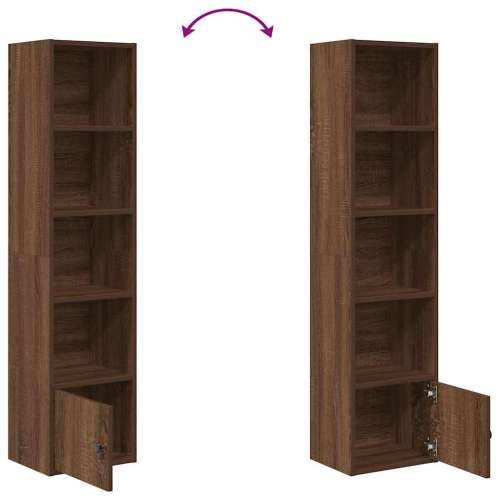 Regal za knjige boja hrasta 31x24x127 cm konstruirano drvo - Smeđi hrast 1 127 cm Cijena