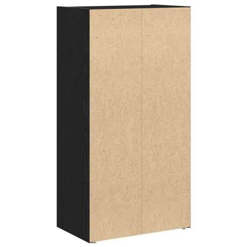 Regal za knjige crni hrasta 40x24x77 cm od konstruiranog drva - Crna 1 77 cm Cijena
