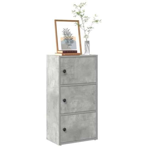 Regal za knjige boja betona 40x24x77 cm konstruirano drvo - Beton siva 1 77 cm Cijena
