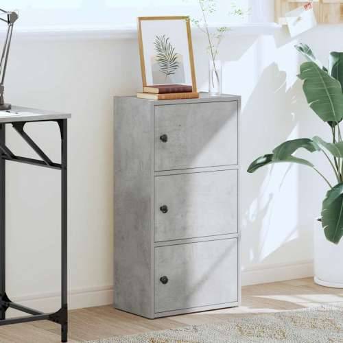 Regal za knjige boja betona 40x24x77 cm konstruirano drvo - Beton siva 1 77 cm Cijena