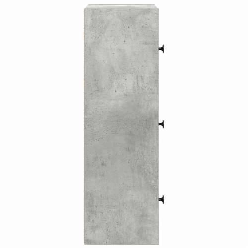 Regal za knjige boja betona 40x24x77 cm konstruirano drvo - Beton siva 1 77 cm Cijena
