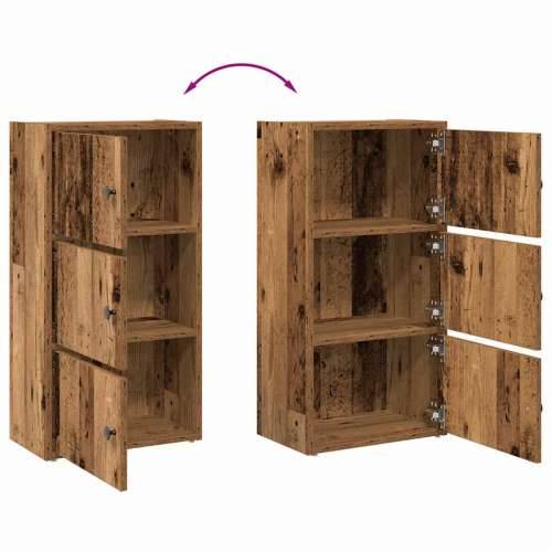 Regal za knjige boja starog drva 40x24x77 cm konstruirano drvo - Staro drvo 1 77 cm Cijena