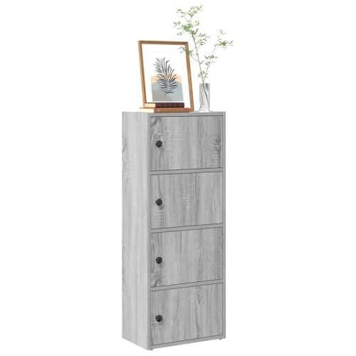 Regal za knjige boja hrasta 40x24x102 cm konstruirano drvo - Sivi hrast sonoma 1 102 cm Cijena