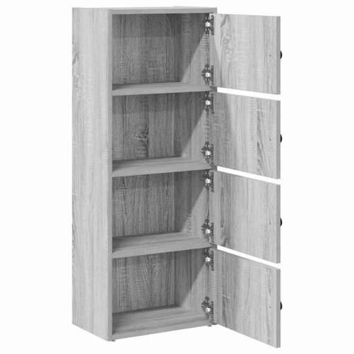 Regal za knjige boja hrasta 40x24x102 cm konstruirano drvo - Sivi hrast sonoma 1 102 cm Cijena
