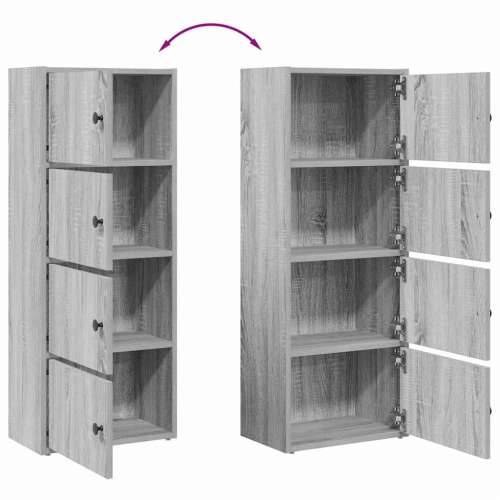 Regal za knjige boja hrasta 40x24x102 cm konstruirano drvo - Sivi hrast sonoma 1 102 cm Cijena