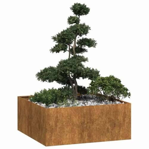 Sadilica boja hrđe 100x100x40 cm od pohabanog čelika - Otporni čelik 100 x 100 x 40 cm 1 Cijena