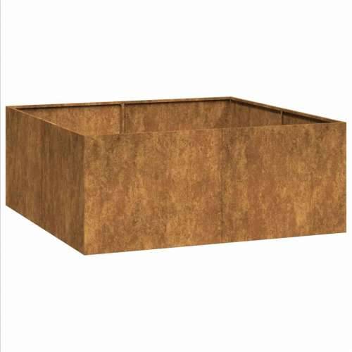 Sadilica boja hrđe 100x100x40 cm od pohabanog čelika - Otporni čelik 100 x 100 x 40 cm 1 Cijena