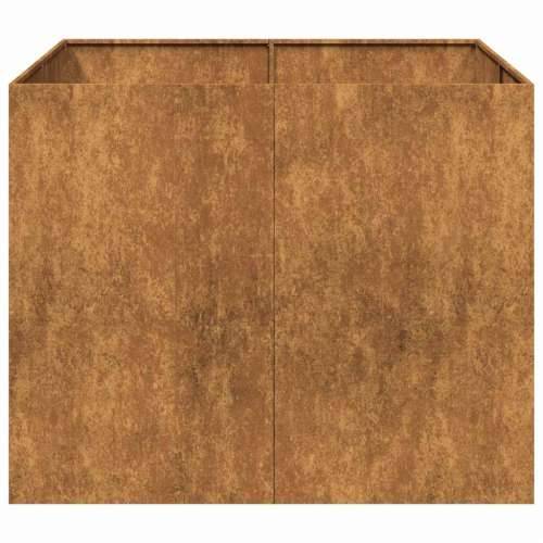 Sadilica boja hrđe 100x100x80 cm od pohabanog čelika - Otporni čelik 100 x 100 x 80 cm 1 Cijena