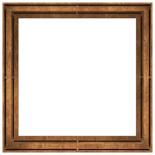 Sadilica boja hrđe 100x100x80 cm od pohabanog čelika - Otporni čelik 100 x 100 x 80 cm 1 Cijena