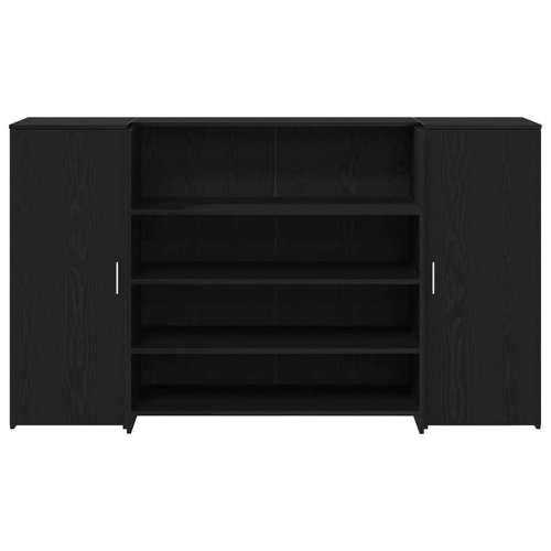 Recepcijski stol crni hrast 180x50x103,5 cm konstruiranog drva - Crna 180 x 50 x 103.5 cm Cijena