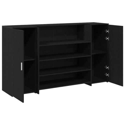 Recepcijski stol crni hrast 180x50x103,5 cm konstruiranog drva - Crna 180 x 50 x 103.5 cm Cijena