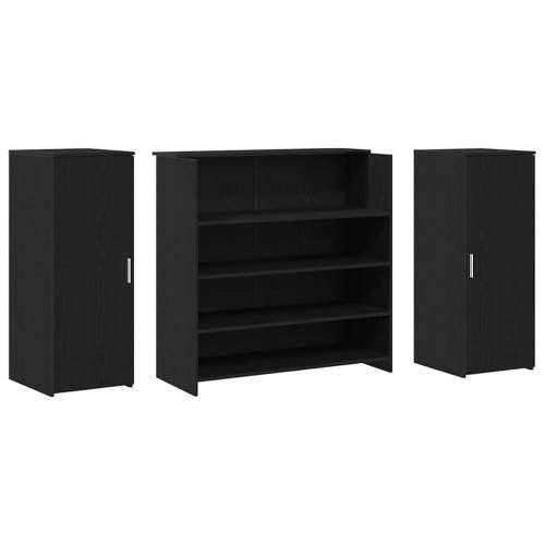 Recepcijski stol crni hrast 180x50x103,5 cm konstruiranog drva - Crna 180 x 50 x 103.5 cm Cijena