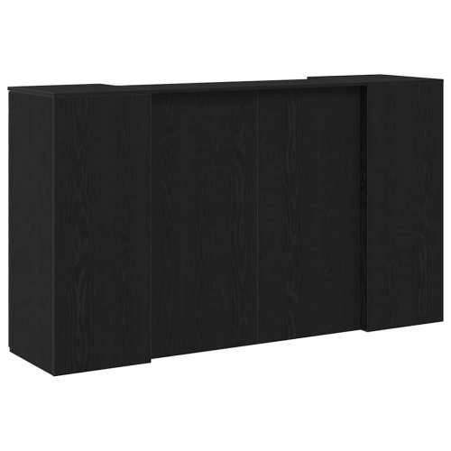 Recepcijski stol crni hrast 180x50x103,5 cm konstruiranog drva - Crna 180 x 50 x 103.5 cm Cijena