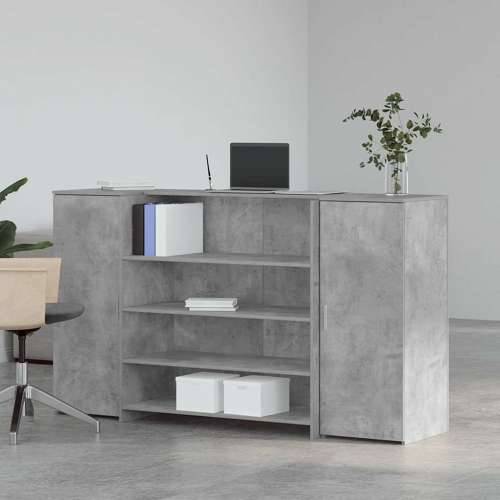 Recepcijski stol 180x50x103,5 cm konstruiranog drva - Beton siva 180 x 50 x 103.5 cm Cijena