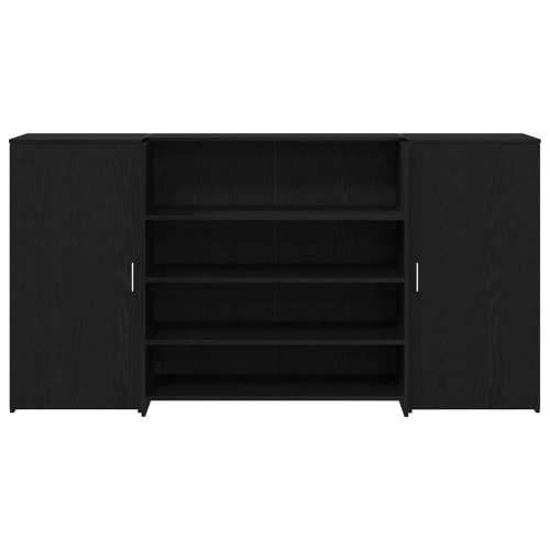 Recepcijski stol crni hrast 200x50x103,5 cm konstruiranog drva - Crna 200 x 50 x 103.5 cm Cijena