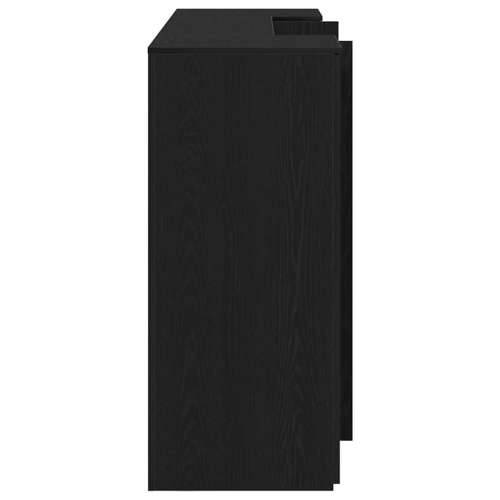 Recepcijski stol crni hrast 200x50x103,5 cm konstruiranog drva - Crna 200 x 50 x 103.5 cm Cijena