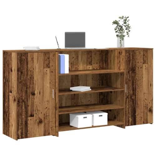 Recepcijski stol 200x50x103,5 cm od konstruiranog drva - Staro drvo 200 x 50 x 103.5 cm Cijena